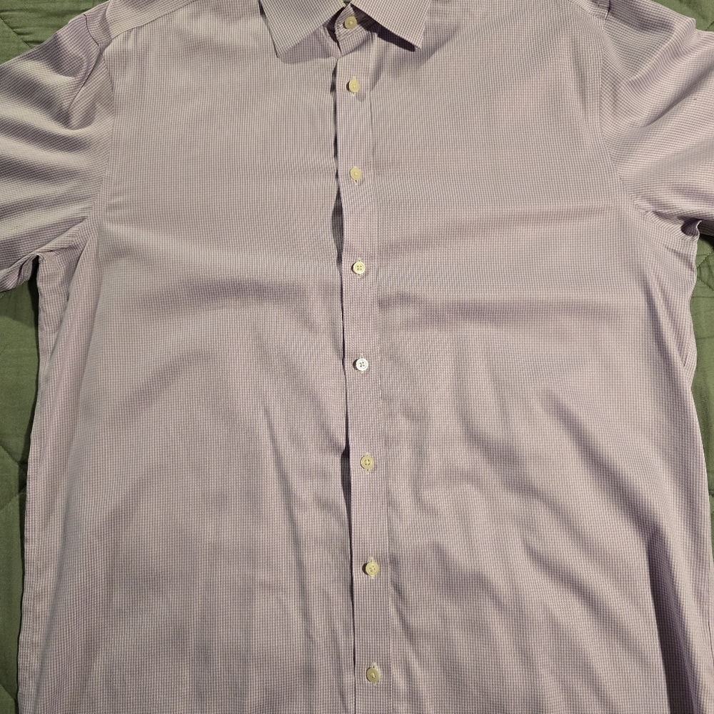 Purple French Cuff Button Down